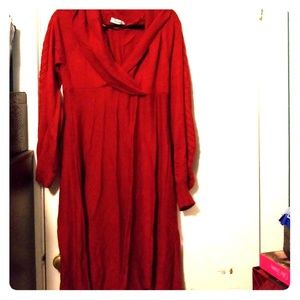 A long sleeve dress